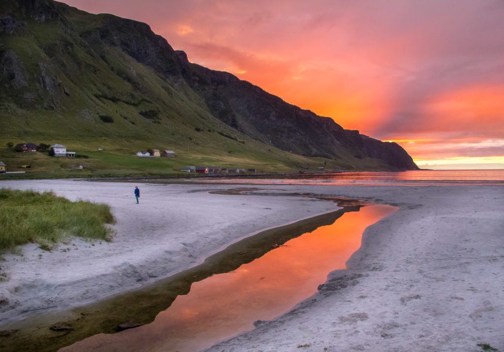 solnedgang på måløy